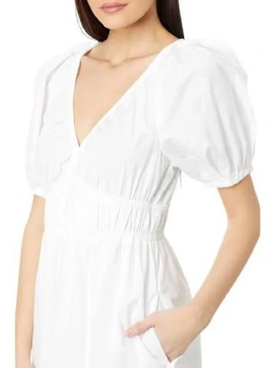 Vineyard Vines NWT poplin v-neck midi dress🎀❤️🌺 - Picture 2 of 11